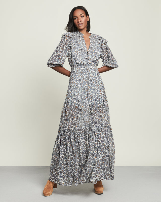 Nitza Boho-Floral Maxi Dress | Veronica ...